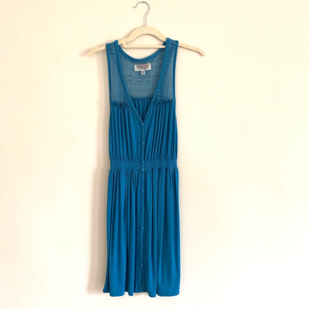 Sky Blue Button Down Dress